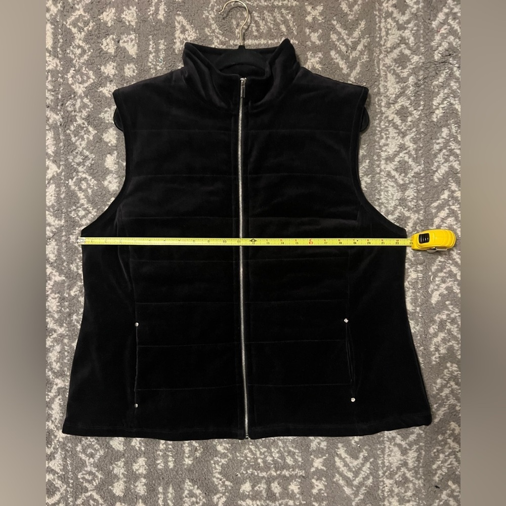 Liz Claiborne Black Sleeveless Vest size 1X (R131) - Picture 6 of 7